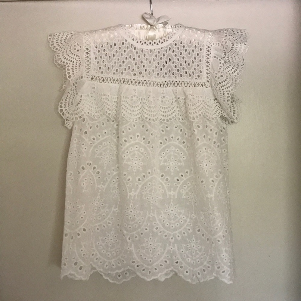 Eyelet lace top